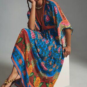 FARM Rio Pineapple Garden Kaftan Maxi Dress
